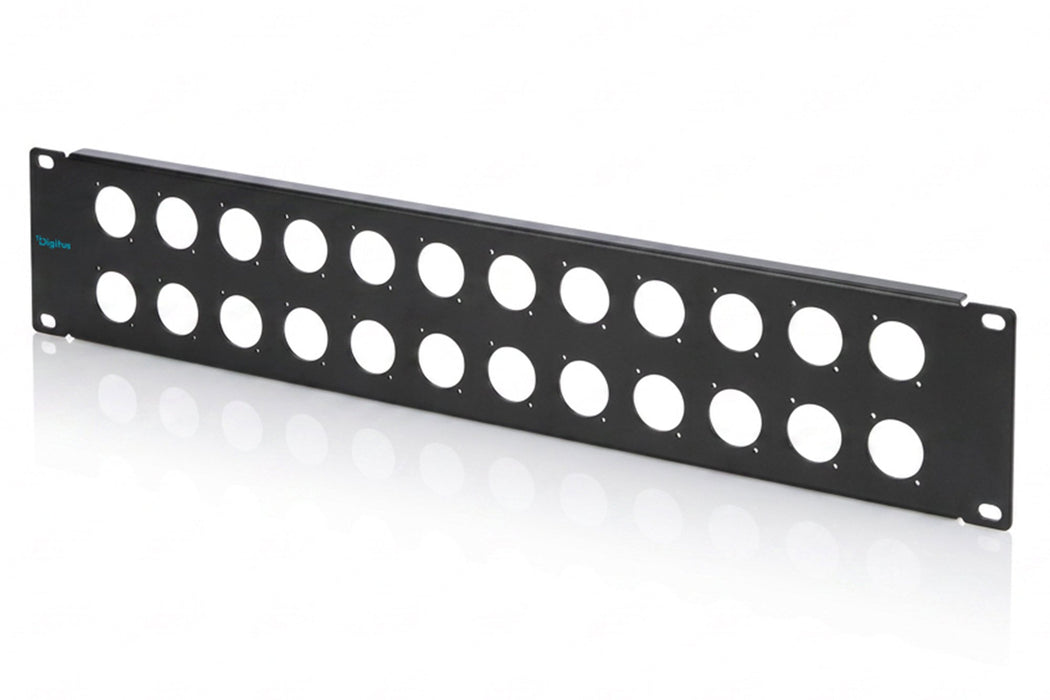 EAN 4016032510635 - Digitus 2U rack panel for 24 x D-Type modules Panel de conectores imagen 1