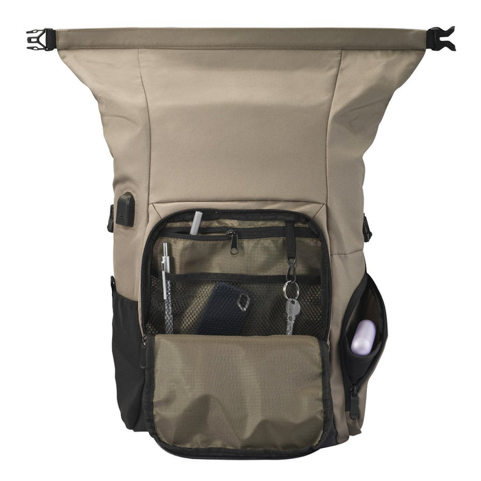 EAN 4047443499929 - Hama Terra 39,6 cm (15.6") Mochila Beige, Negro imagen 2