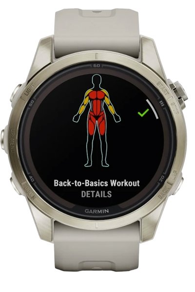 EAN 753759317652 - Garmin fēnix 7S Pro 3,05 cm (1.2") MIP 42 mm Digital 240 x 240 Pixeles Pantalla táctil Oro, Luz metálico W imagen 5