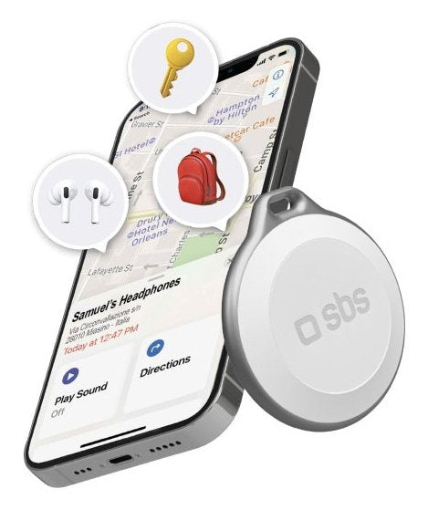 EAN 8018417487538 - SBS TEFINDBTAPW localizador o rastreador GPS Universal Buscador Blanco imagen 1