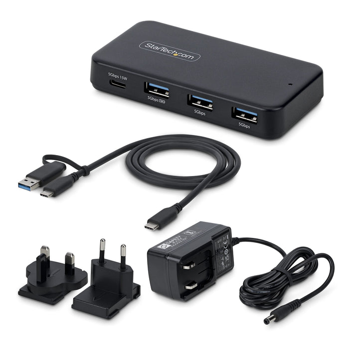 EAN 65030925693 - StarTech.com 311UE-USB-HUB hub de interfaz USB 3.2 Gen 1 (3.1 Gen 1) Type-C 5000 Mbit/s Negro imagen 3