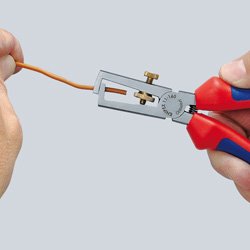 EAN 4003773023180 - Knipex 11 02 160 pelacable Azul, Rojo imagen 3