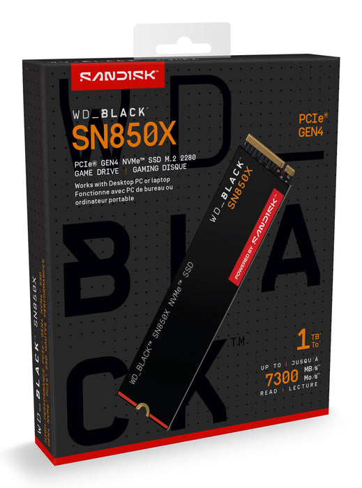 EAN 0718037891392 - SanDisk Black WD_BLACK SN850X NVMe 1 TB M.2 PCI Express 4.0 imagen 6