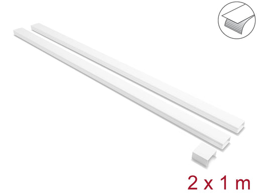 EAN 4043619220885 - DeLOCK 22088 organizador de cables Universal Panel guíacables Blanco 2 pieza(s) imagen 1