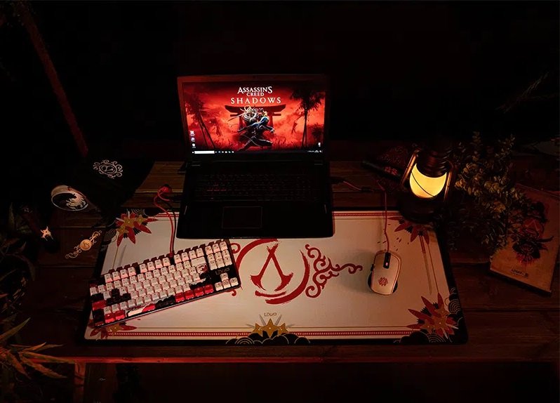 EAN 3760352730907 - Lexip Assassin’s Creed Shadows Alfombrilla de ratón para juegos Negro, Oro, Rojo, Blanco imagen 2