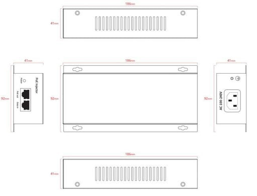 EAN 5715063506981 - Ernitec ELECTRA-POE-10GB-90W adaptador e inyector de PoE imagen 2