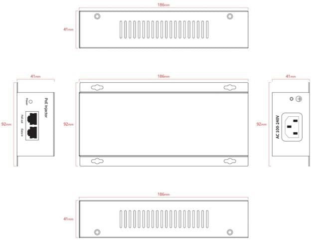 EAN 5715063506981 - Ernitec ELECTRA-POE-10GB-90W adaptador e inyector de PoE imagen 2