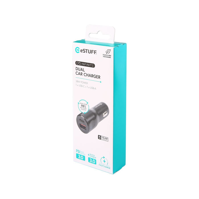 EAN 5715063167359 - eSTUFF ES631031 cargador de dispositivo móvil Teléfono móvil Negro Encendedor de cigarrillos Carga rápida imagen 3
