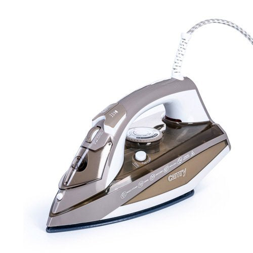 EAN 5902934830324 - Camry Premium CR 5018 Plancha a vapor Suela Ceramic Ultra Glide 3000 W Marrón, Gris, Blanco imagen 1