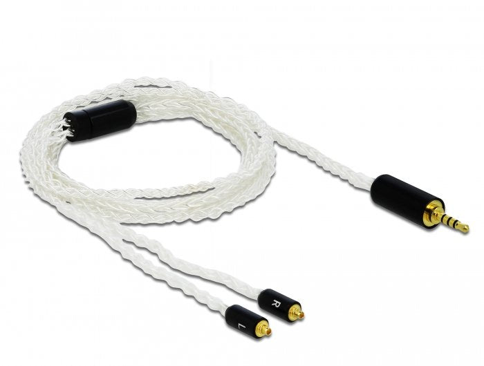 EAN 4043619858484 - DeLOCK 85848 cable de audio 1,2 m 2,5mm 2x MMCX Blanco imagen 2