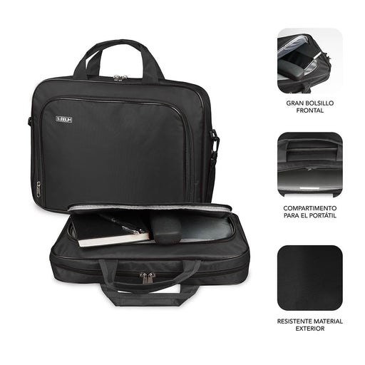 EAN 8436586741235 - SUBBLIM SUB-LB-1OLB030 maletines para portátil 35,6 cm (14") Maletín Toploader Negro imagen 2