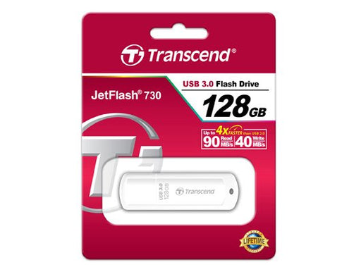 EAN 0760557831846 - Transcend JetFlash TS128GJF730 unidad flash USB 128 GB USB tipo A 3.2 Gen 1 (3.1 Gen 1) Blanco imagen 2