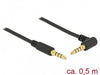 EAN 4043619856077 - DeLOCK 85607 cable de audio 0,5 m 3,5mm Negro imagen 1