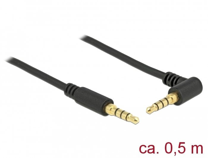 EAN 4043619856077 - DeLOCK 85607 cable de audio 0,5 m 3,5mm Negro imagen 1