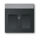 EAN 4011395127346 - Busch-Jaeger 4011395127346 placa de pared y cubierta de interruptor Negro imagen 1