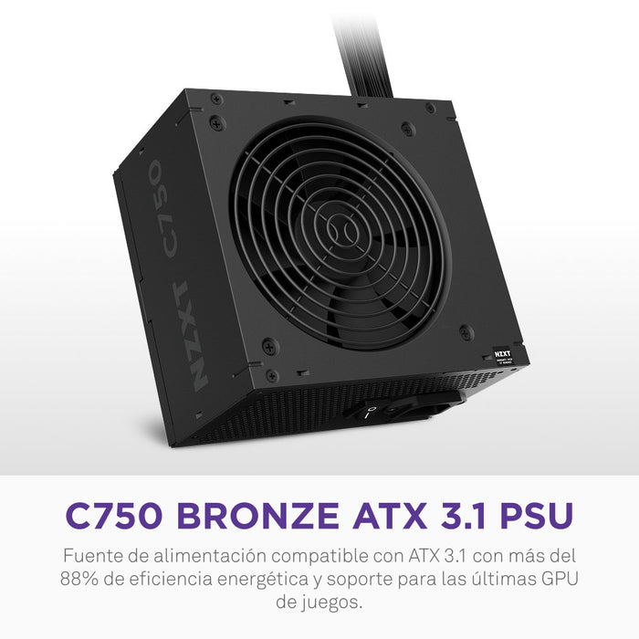 EAN 5056547207551 - NZXT C750 Bronze unidad de fuente de alimentación 750 W 24-pin ATX ATX Negro imagen 2