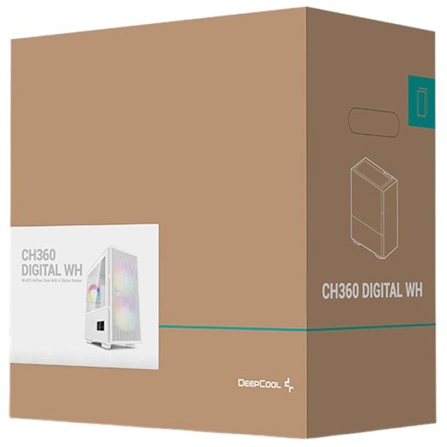 EAN 6933412774686 - DeepCool R-CH360-WHAPE3D-G-1 carcasa de ordenador Micro Torre Blanco imagen 14