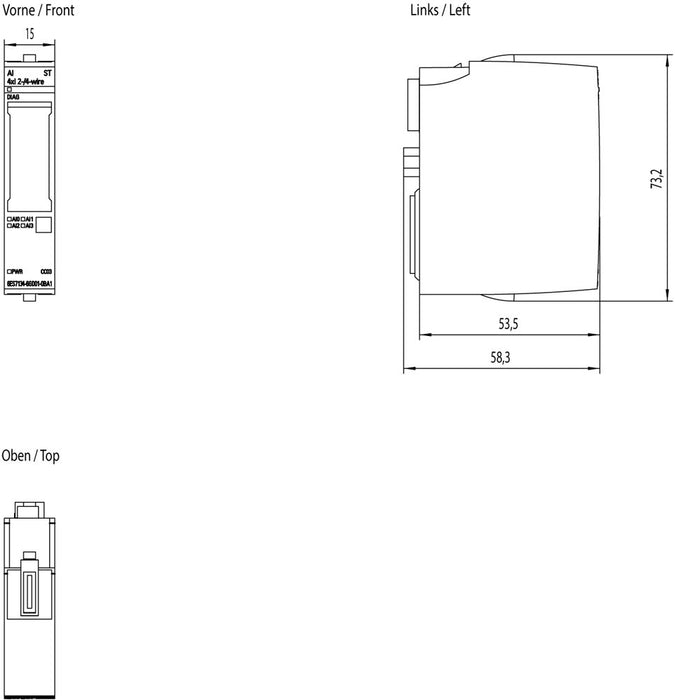 EAN 4047623409212 - Siemens 6ES7134-6GD01-0BA1 módulo digital y analógico i / o Analógica imagen 4