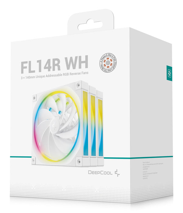 EAN 6933412785293 - DeepCool FL14R Carcasa del ordenador Ventilador 14 cm Blanco 3 pieza(s) imagen 7