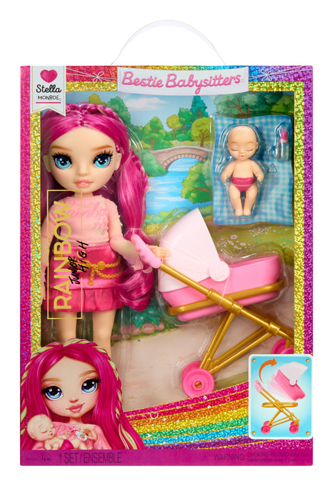 EAN 0035051248484 - Rainbow High Junior High Jr. High Bestie Babysitters – Stella Monroe (Fuschia) imagen 11