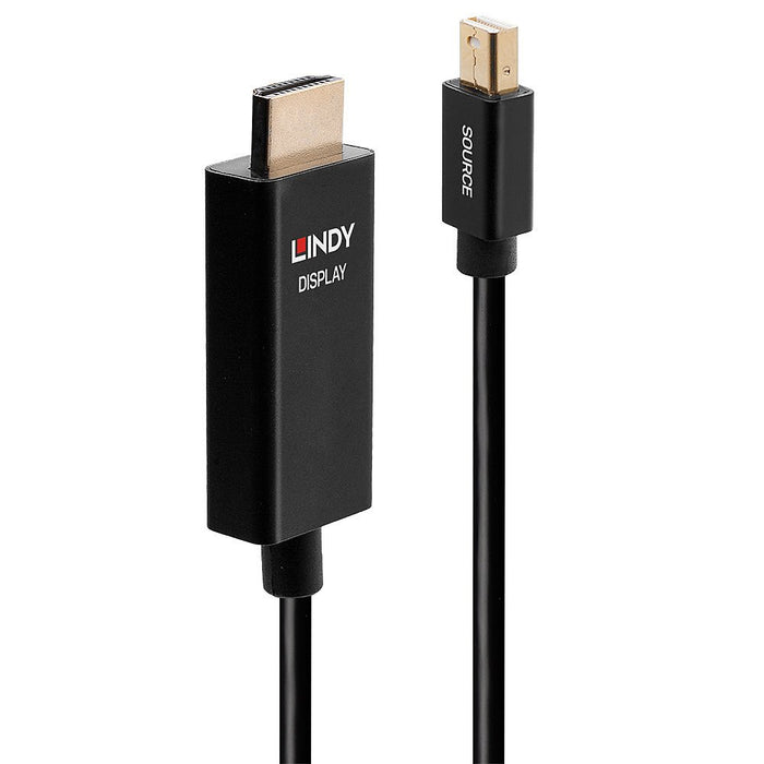 EAN 4002888409216 - Lindy 40921 adaptador de cable de vídeo 1 m Mini DisplayPort HDMI Negro imagen 1