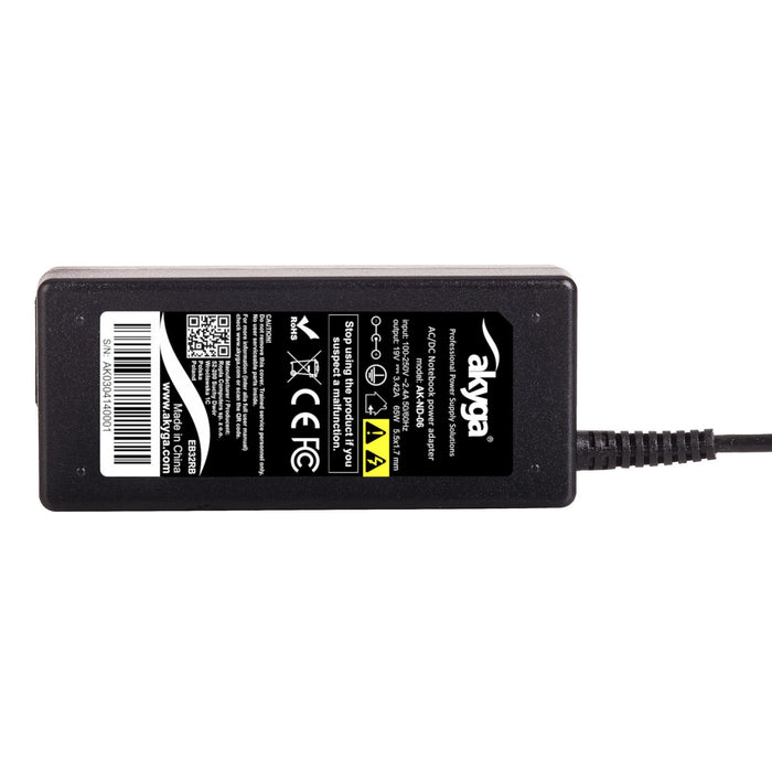 EAN 5901720130259 - Akyga AK-ND-06 adaptador e inversor de corriente Interior 65 W Negro imagen 6