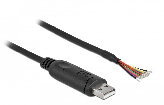 EAN 4043619904150 - DeLOCK 90415 cable de serie Negro 0,5 m USB 2.0 RS-232 imagen 1