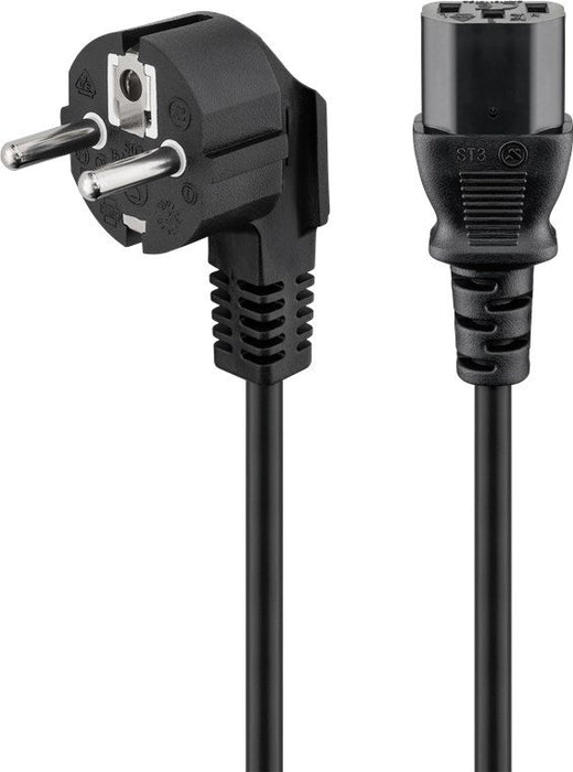 EAN 4040849595660 - Goobay 59566 cable de transmisión Negro 1,8 m Enchufe tipo F C13 acoplador imagen 1