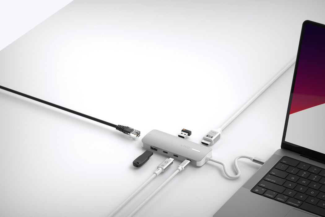 EAN 8720574622720 - LINQ LQ49081 base para portátil y replicador de puertos Alámbrico USB 3.2 Gen 2 (3.1 Gen 2) Type-C Gris,  imagen 11