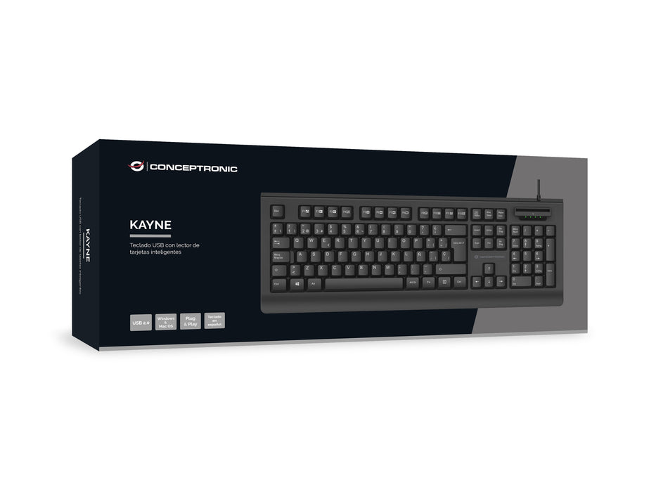 EAN 4015867244067 - Conceptronic KAYNE01ES teclado Oficina USB QWERTY Español Negro imagen 4