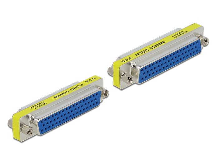 EAN 4043619650026 - DeLOCK 65002 cambiador de género para cable D-Sub 50pin Plata imagen 1