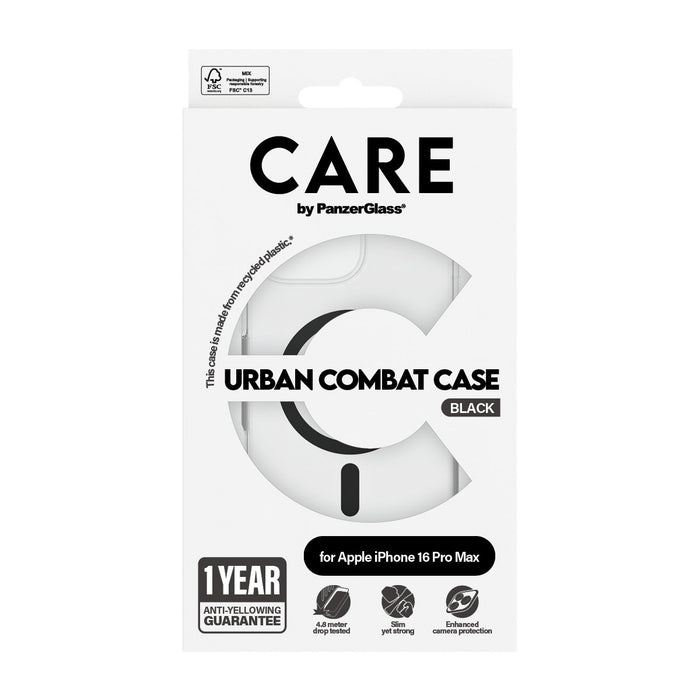 EAN 5715685004148 - PanzerGlass CARE™ by ® Urban Combat Case Transparent w. Black MagSafe iPhone 16 Pro Max funda para teléfo imagen 3