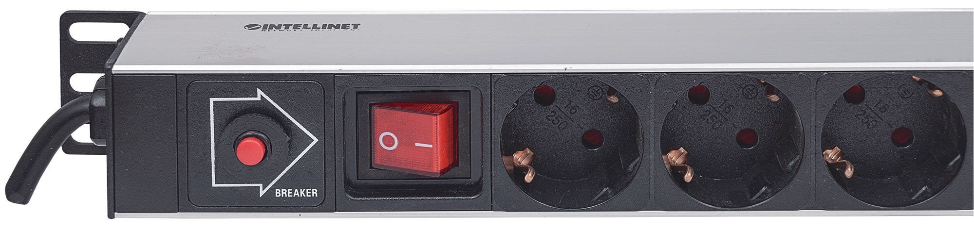 EAN 0766623714044 - Intellinet 714044 unidad de distribución de energía (PDU) 12 salidas AC 1U Negro imagen 4