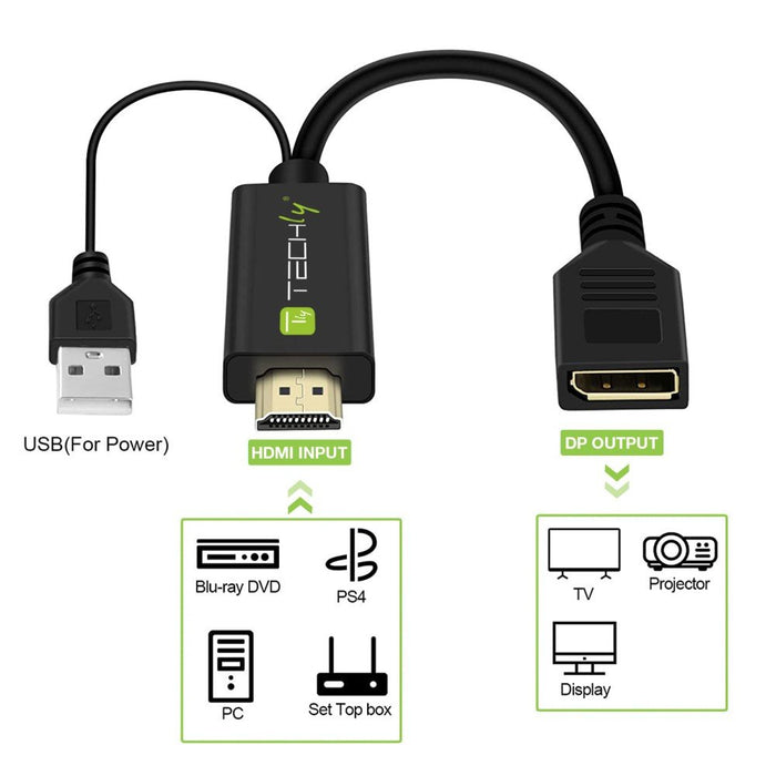 EAN 8051128109542 - Techly ICOC HDMI-DP12A convertidor de señal de vídeo 4096 x 2160 Pixeles imagen 3