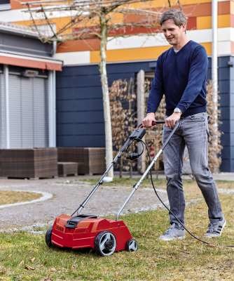 EAN 4006825628289 - Einhell GC-ES 1231/1 escarificador de césped 1200 W Negro, Rojo imagen 2