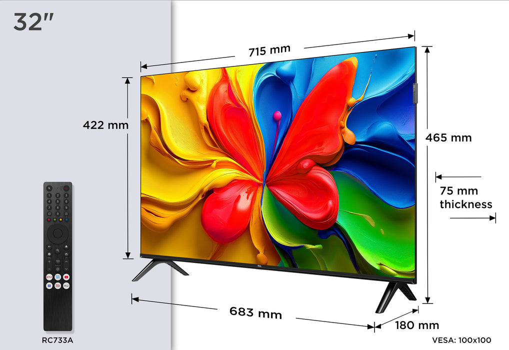EAN 5901292526764 - TCL 32V4C Televisor 81,3 cm (32") HD Smart TV Wifi Negro imagen 3