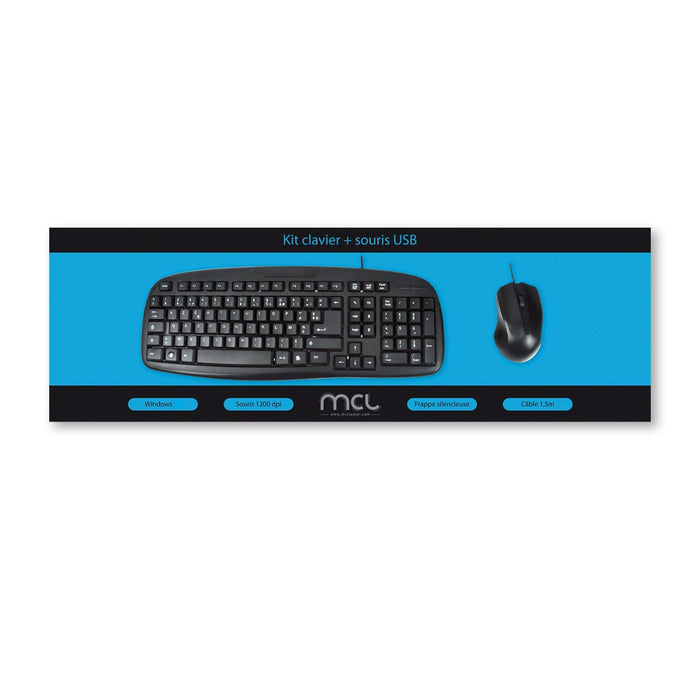 EAN 3700224757427 - MCL ACK-2012/N teclado Ratón incluido Universal USB AZERTY Francés Negro imagen 4