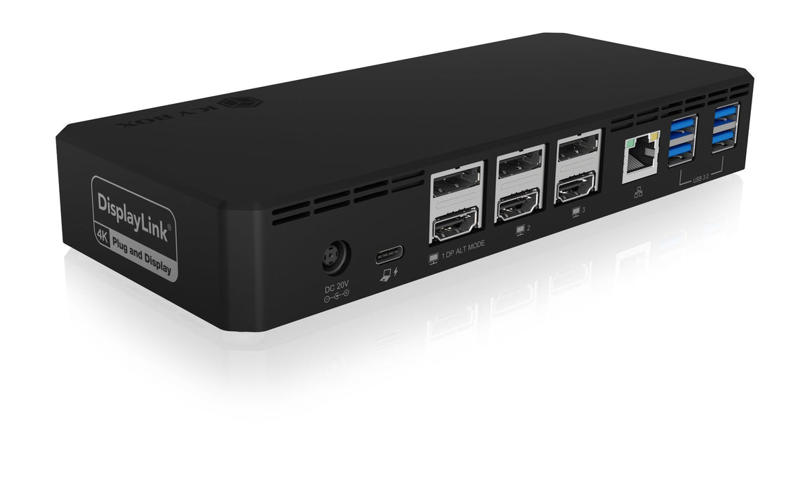 EAN 4250078171386 - ICY BOX IB-DK2254AC Alámbrico USB 3.2 Gen 2 (3.1 Gen 2) Type-C Negro imagen 3