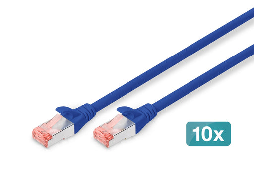 EAN 4016032441311 - Digitus DK-1644-0025-B-10 cable de red Azul 0,25 m Cat6 S/FTP (S-STP) imagen 1