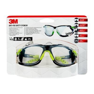 EAN 5902658102233 - 3M S1CGC1 gafa y cristal de protección Gafas de seguridad Plástico Negro, Verde imagen 6
