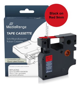 EAN 4260664877103 - MediaRange MRDY40917 cinta para impresora de etiquetas Negro sobre rojo D1 imagen 1