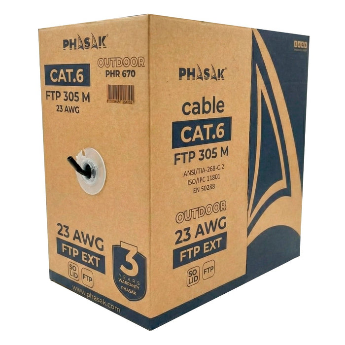 EAN 0745604518512 - Phasak PHR 670 cable de red Negro Cat6 F/FTP (FFTP) imagen 3