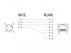 EAN 4043619663125 - DeLOCK 66312 cambiador de género para cable M12 RJ45 Negro imagen 3