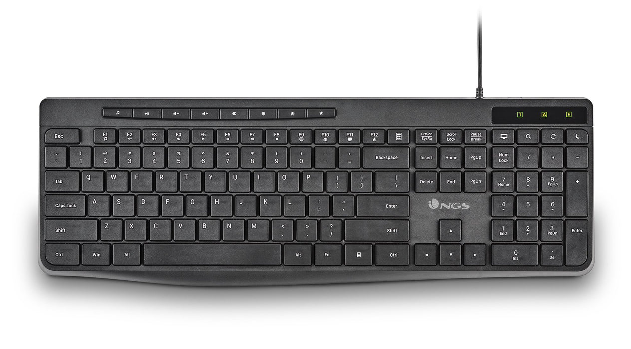 EAN 8435430625707 - NGS SPECTRA (QUERTY, ES) teclado Hogar / Oficina USB QWERTY Español Negro imagen 1