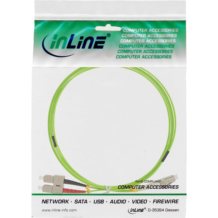 EAN 4043718272570 - InLine 88647Q Cable de fibra óptica e InfiniBand 7,5 m 2x LC 2x SC Verde imagen 2