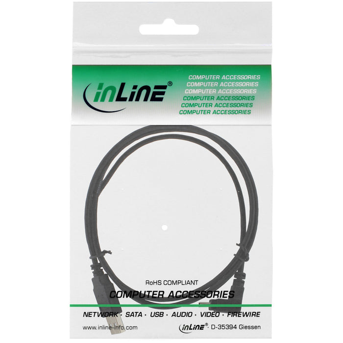 EAN 4043718275427 - InLine 34203 cable USB USB 2.0 0,3 m USB A Mini-USB B Negro imagen 2