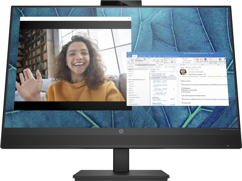 EAN 5715063348178 - HP M27m Conferencing Monitor pantalla para PC 68,6 cm (27") 1920 x 1080 Pixeles Full HD Negro imagen 1