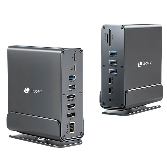 EAN 8436588883599 - Leotec LEDS06 base para portátil y replicador de puertos Acoplamiento USB 3.2 Gen 2 (3.1 Gen 2) Type-C imagen 5
