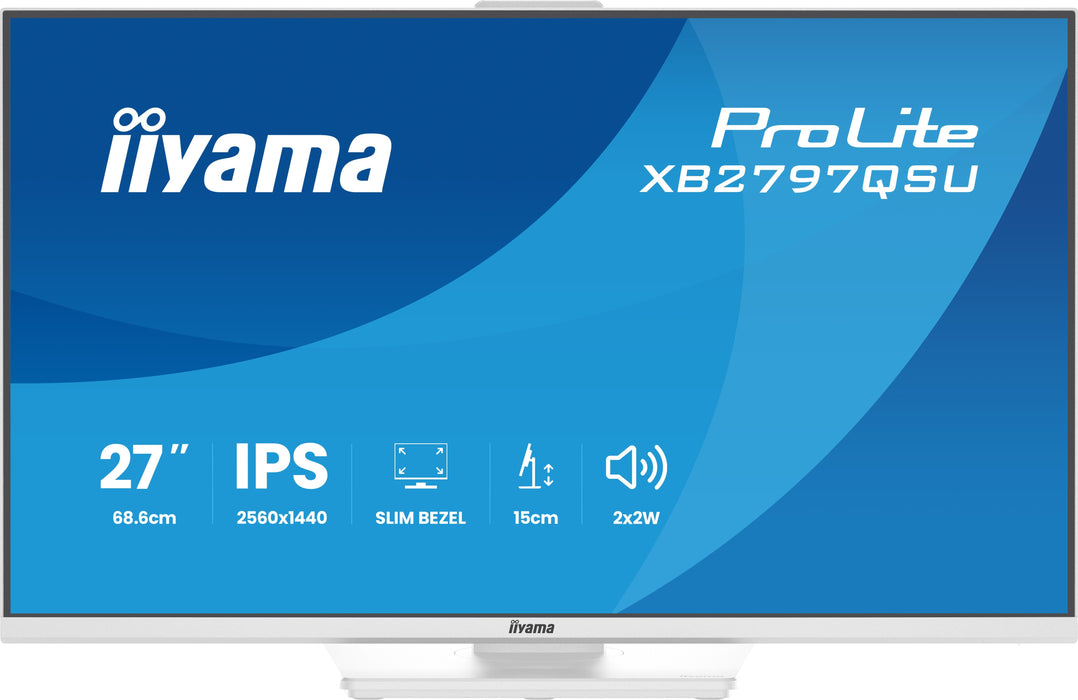 EAN 4948570125883 - iiyama ProLite XB2797QSU-W1 pantalla para PC 68,6 cm (27") 2560 x 1440 Pixeles Quad HD LED Blanco imagen 6