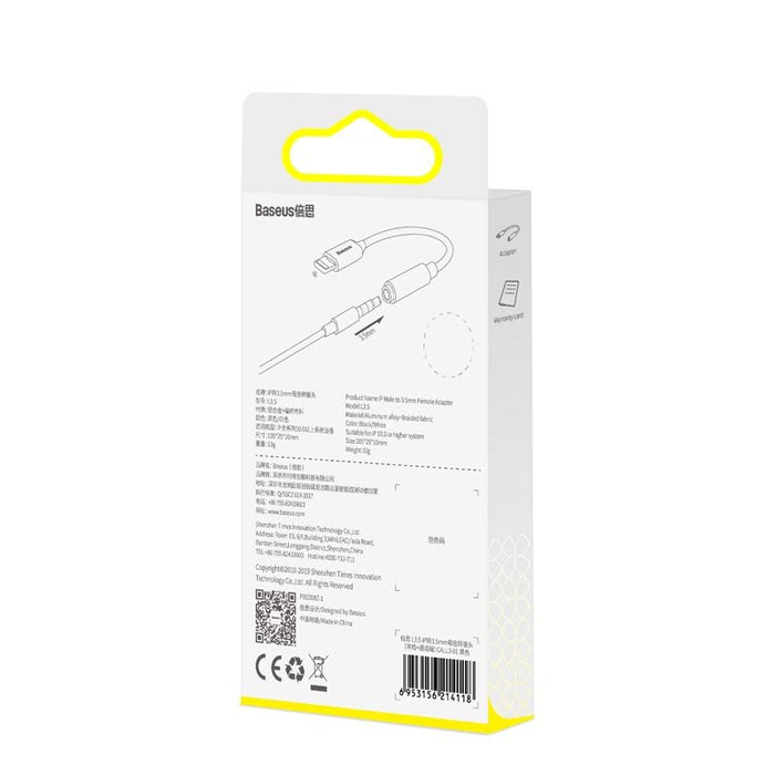 EAN 6953156214118 - Baseus CALL3-01 cable de teléfono móvil Negro 3,5mm Lightning imagen 9